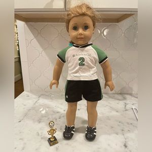 American Girl Doll soccer set